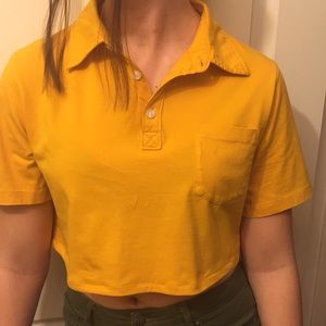 Yellow Cherokee cropped top